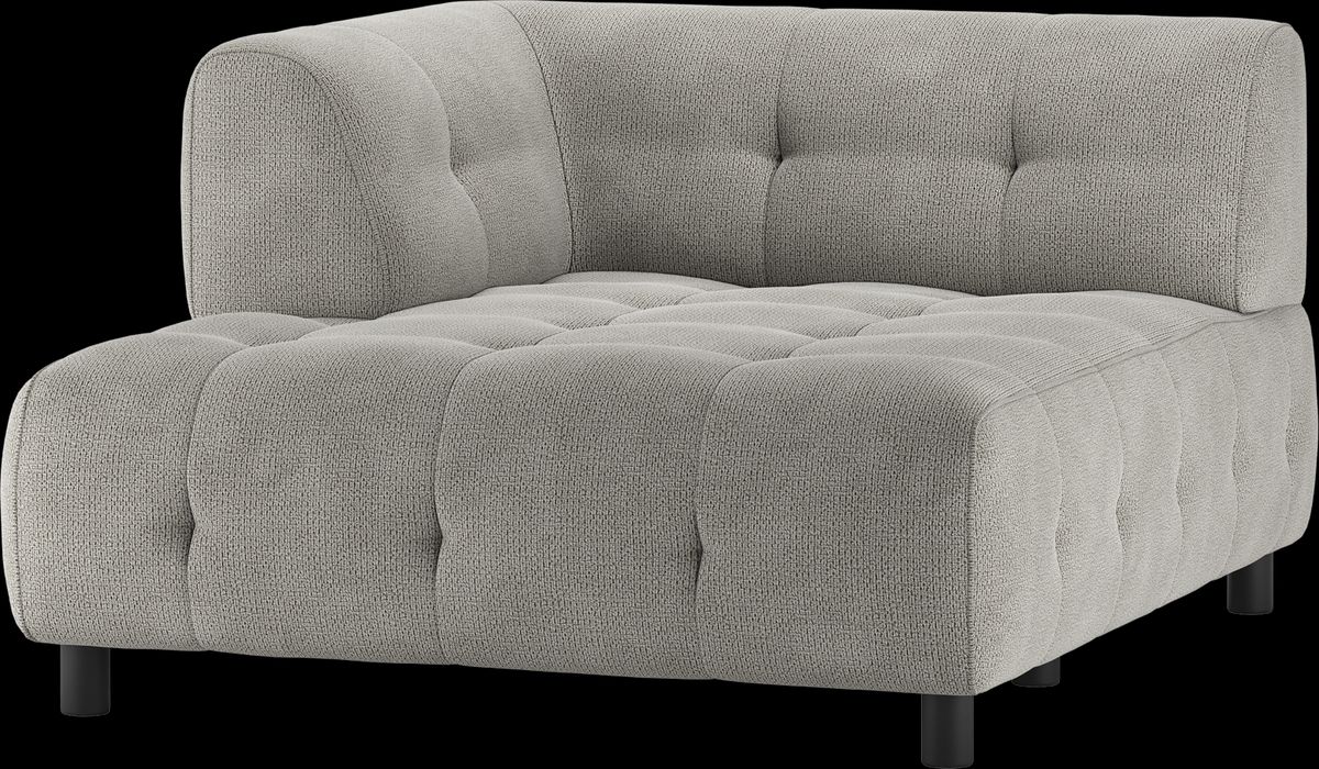 Louis Modulære sofa 1,5 chaiselong med arm venstre, chenille lysegrøn H73x140x122 cm