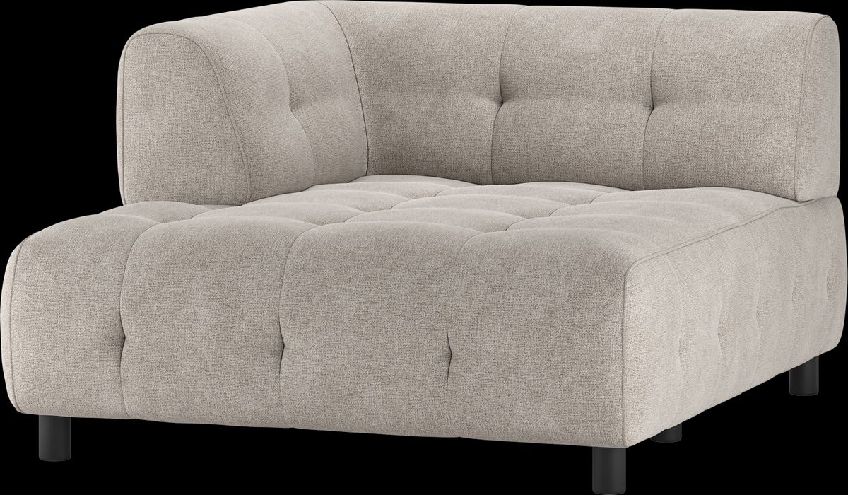 Louis Modulære sofa 1,5 chaiselong med arm venstre, fladvævet stof lysegrøn H73x140x122 cm