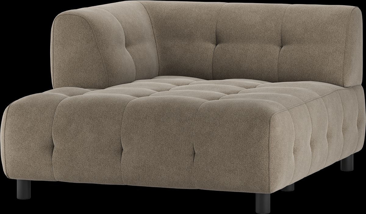 Louis Modulære sofa 1,5 chaiselong med arm venstre, vævet stof lysegrøn H73x140x122 cm