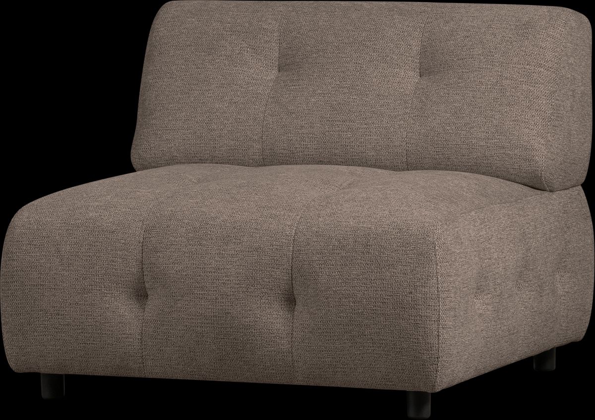 Louis Modulære sofa 1,5-sæder, chenille kaffe H73x90x90 cm