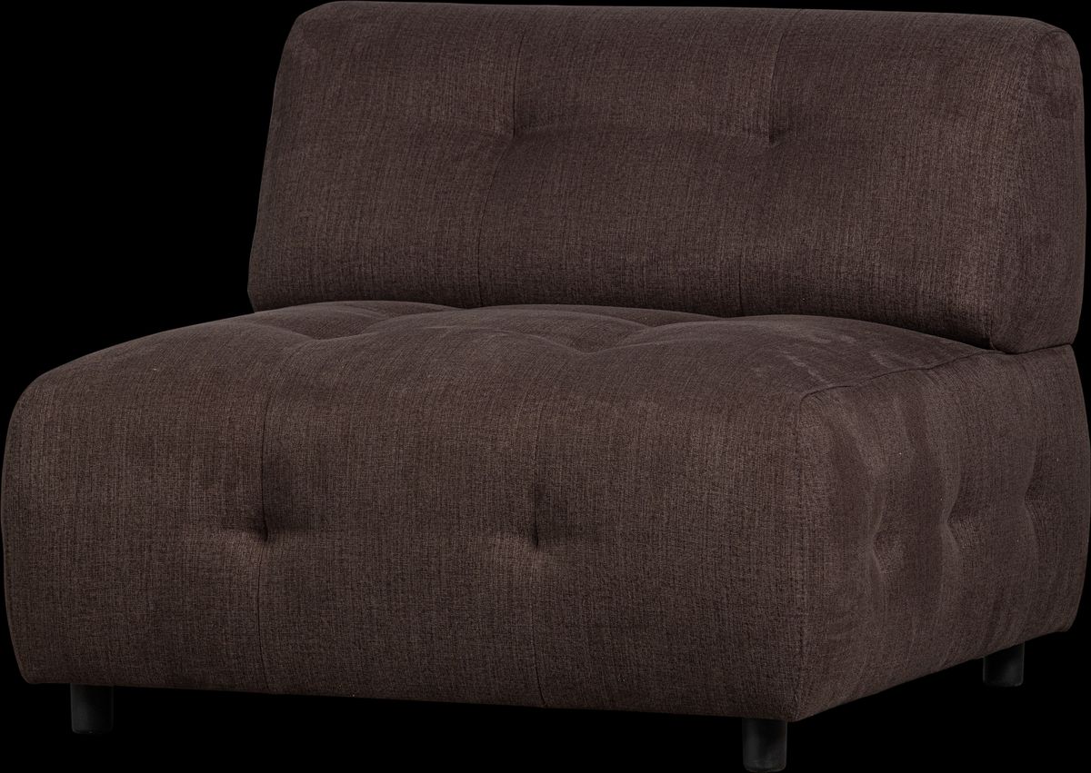 Louis Modulære sofa 1,5-sæder, fladvævet stof kaffe H73x90x90 cm