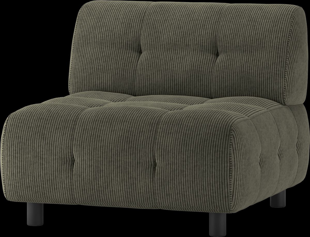 Louis Modulære sofa 1,5-sæder, fløjl grøn H73x90x90 cm