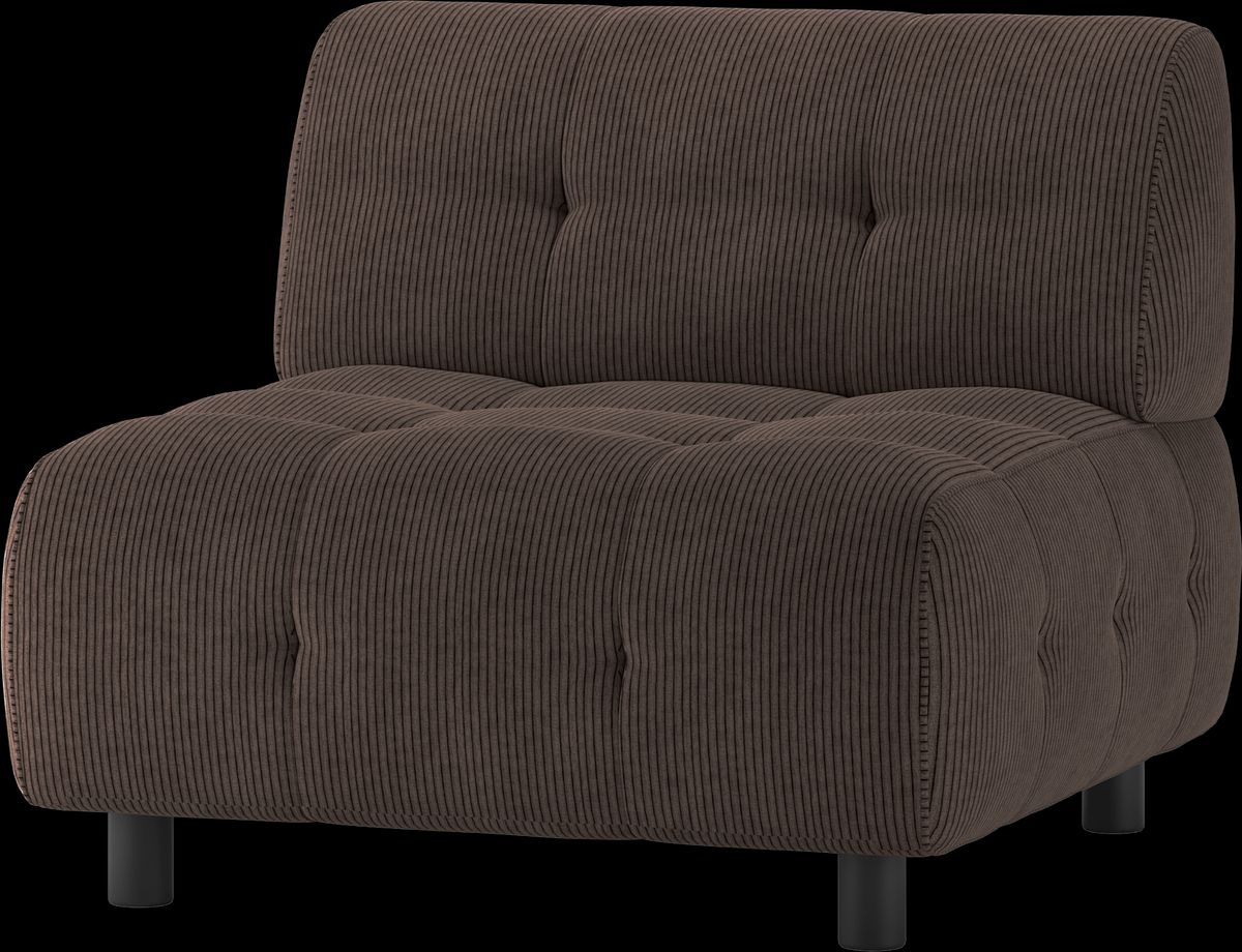 Louis Modulære sofa 1,5-sæder, fløjl kaffe H73x90x90 cm