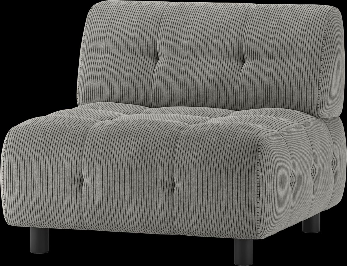 Louis Modulære sofa 1,5-sæder, fløjl lysegrøn H73x90x90 cm