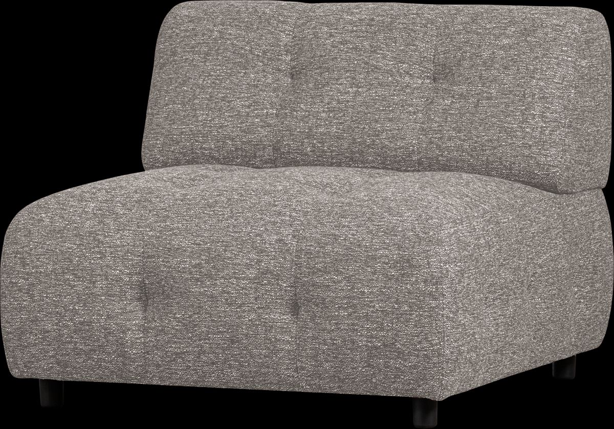 Louis Modulære sofa 1,5-sæder, grov melange kaffe H73x90x90 cm