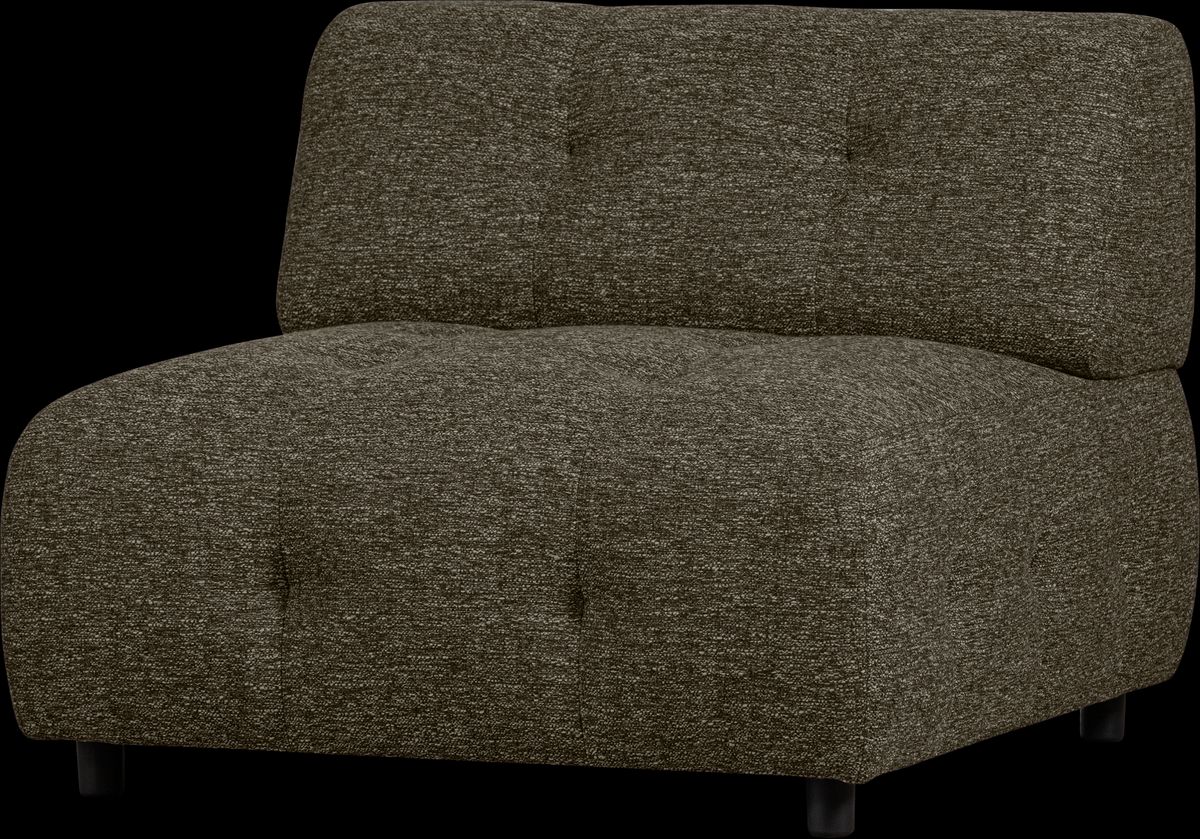 Louis Modulære sofa 1,5-sæder, grov melange lysegrøn H73x90x90 cm