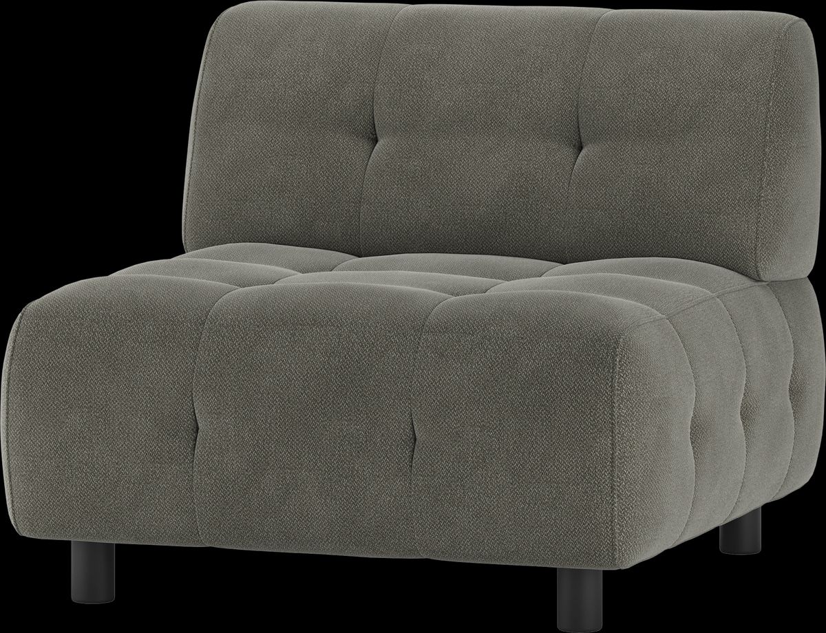 Louis Modulære sofa 1,5-sæder, vævet stof grøn H73x90x90 cm