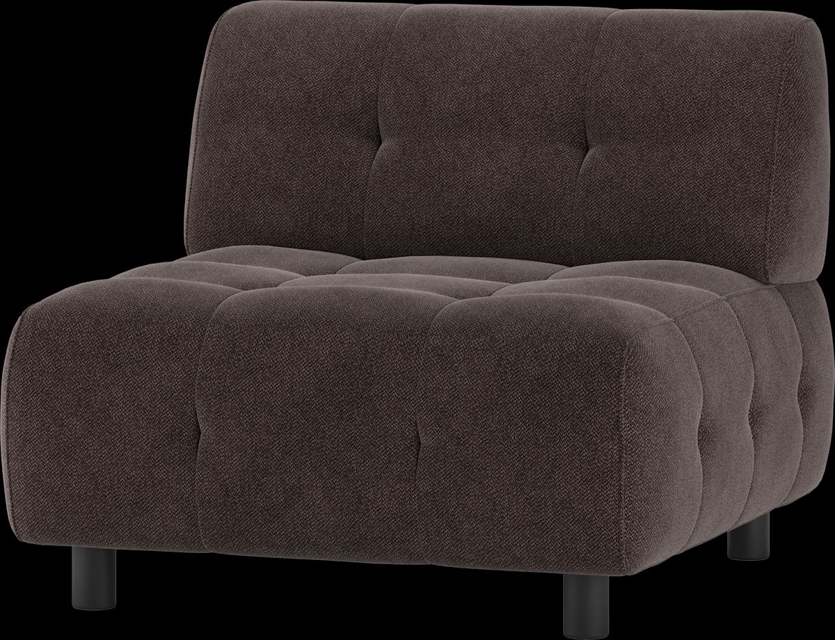 Louis Modulære sofa 1,5-sæder, vævet stof kaffe H73x90x90 cm