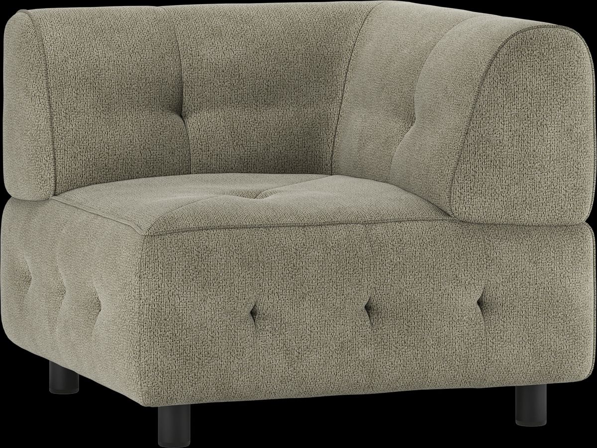 Louis Modulære sofa Hjørneelement, chenille grøn H73x90x90 cm