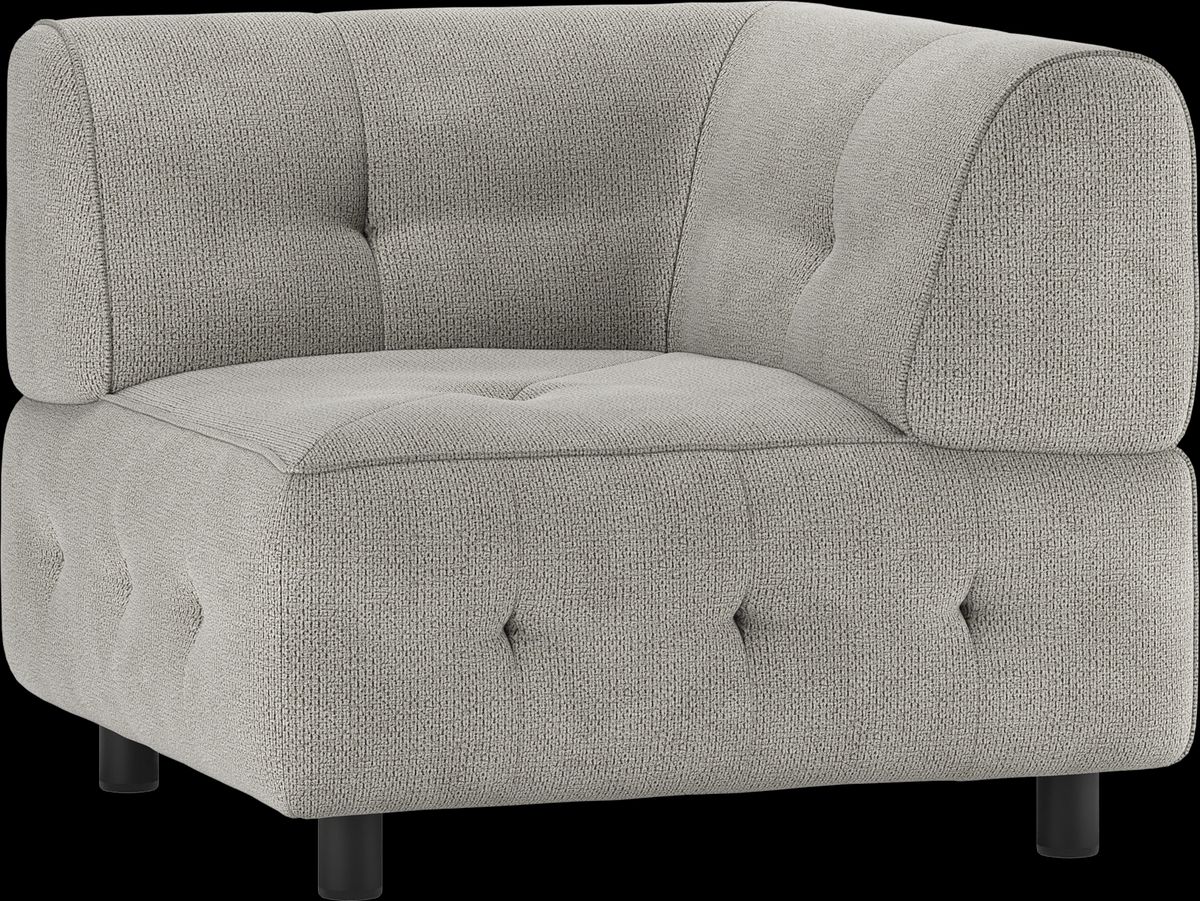 Louis Modulære sofa Hjørneelement, chenille lysegrøn H73x90x90 cm