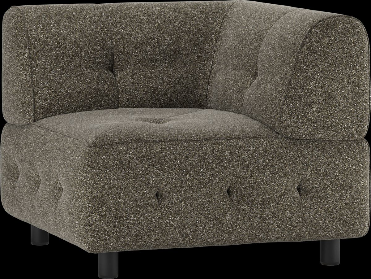 Louis Modulære sofa Hjørneelement, grov melange grå H73x90x90 cm