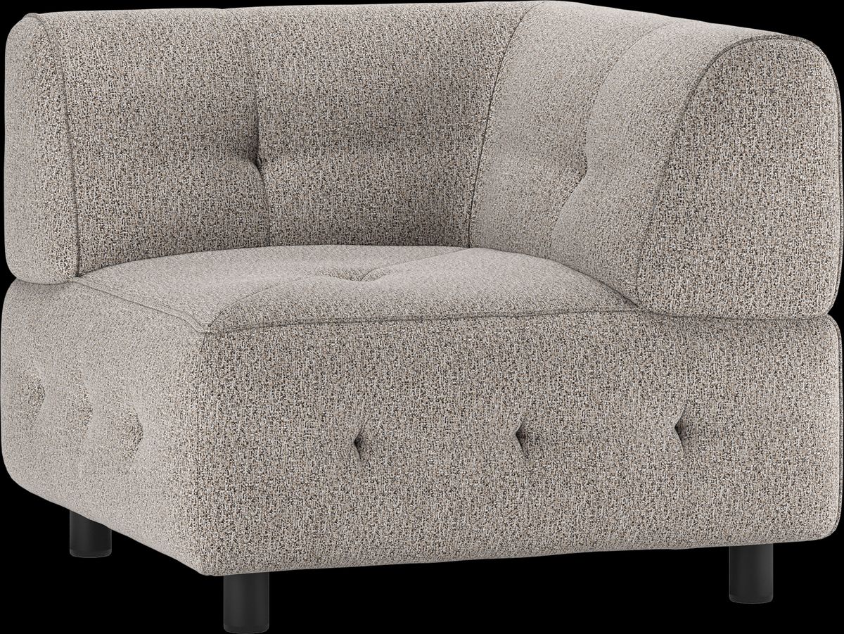 Louis Modulære sofa Hjørneelement, grov melange kaffe H73x90x90 cm