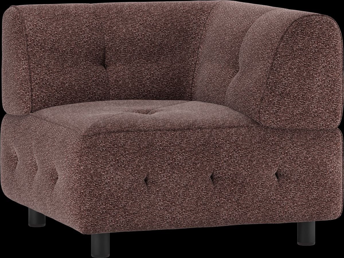 Louis Modulære sofa Hjørneelement, grov melange lyserød H73x90x90 cm