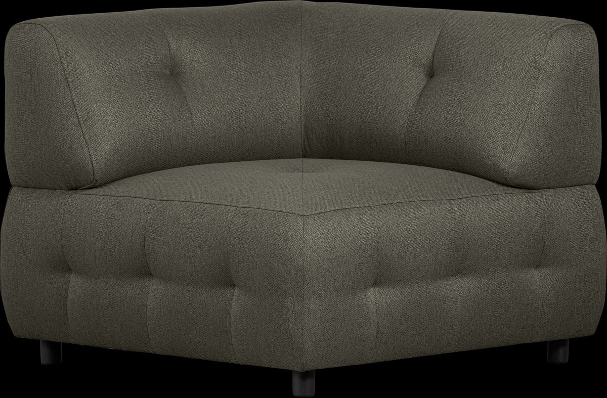 Louis Modulære sofa Hjørneelement, vævet stof grøn H73x90x90 cm