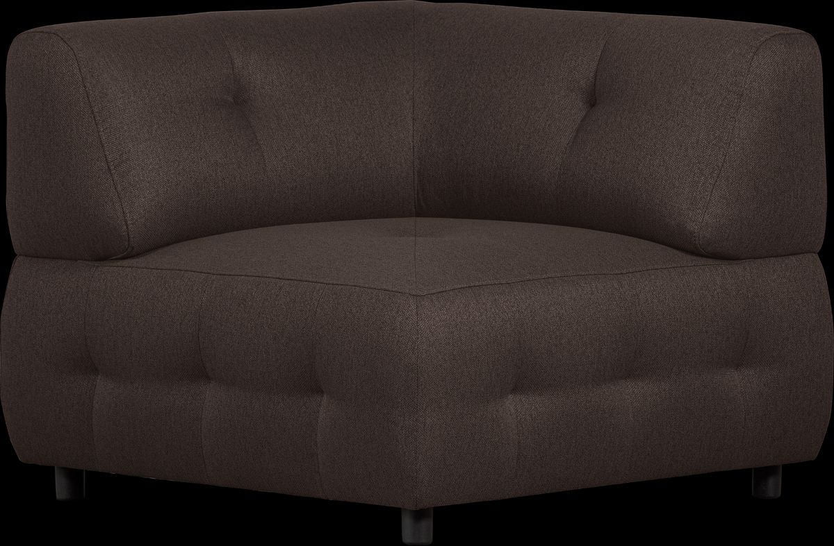 Louis Modulære sofa Hjørneelement, vævet stof kaffe H73x90x90 cm