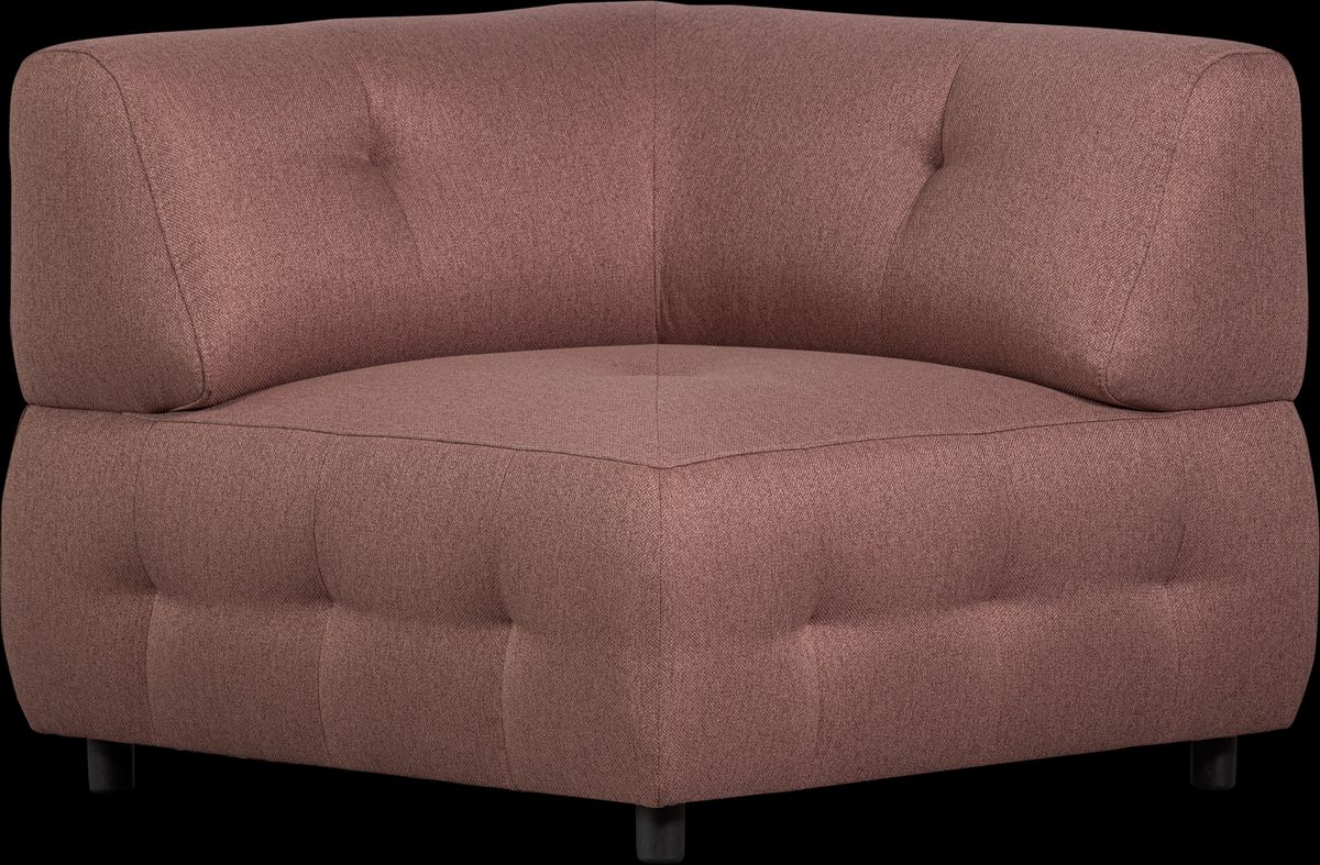 Louis Modulære sofa Hjørneelement, vævet stof lyserød H73x90x90 cm