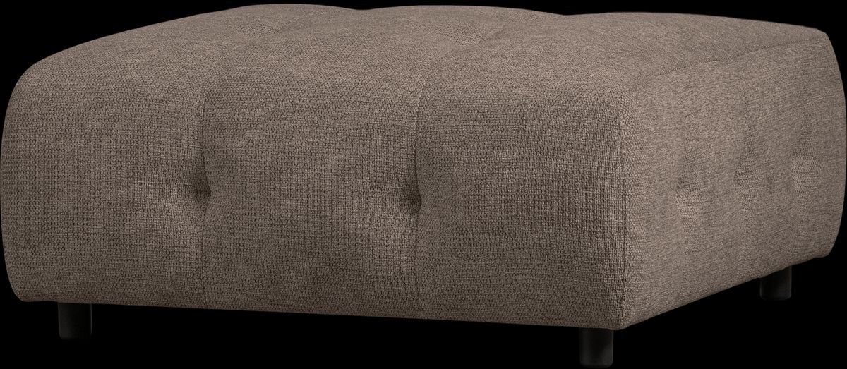 Louis Modulære sofa Skammel, chenille kaffe H43x90x90 cm