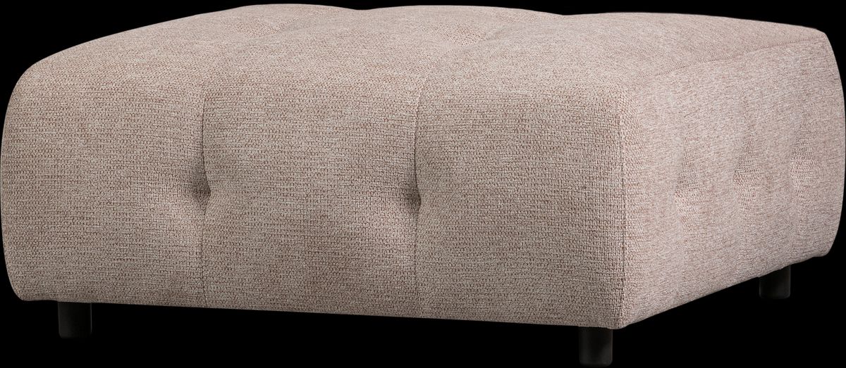 Louis Modulære sofa Skammel, chenille lyserød H43x90x90 cm