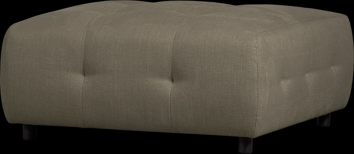 Louis Modulære sofa Skammel, fladvævet stof grøn H43x90x90 cm