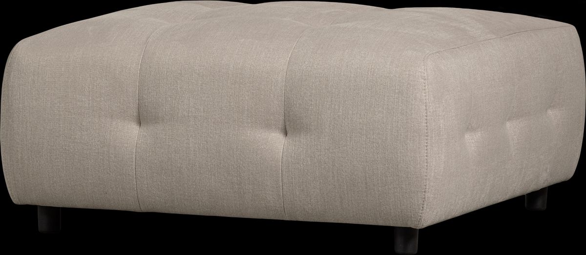 Louis Modulære sofa Skammel, fladvævet stof lysegrå H43x90x90 cm