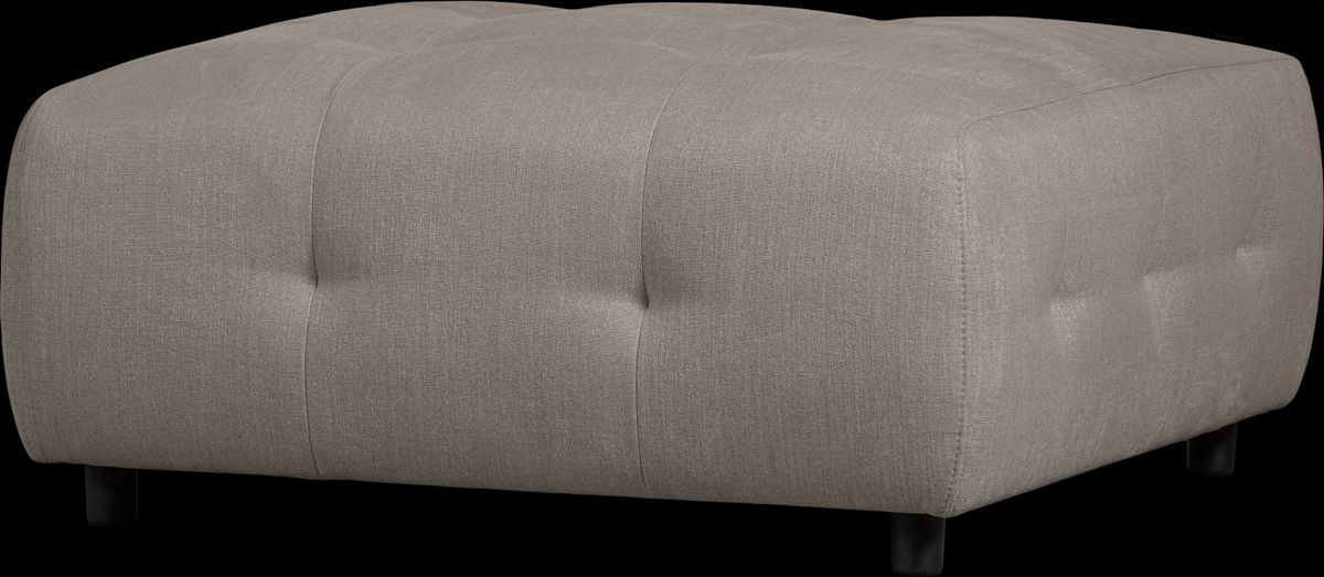 Louis Modulære sofa Skammel, fladvævet stof lysegrøn H43x90x90 cm