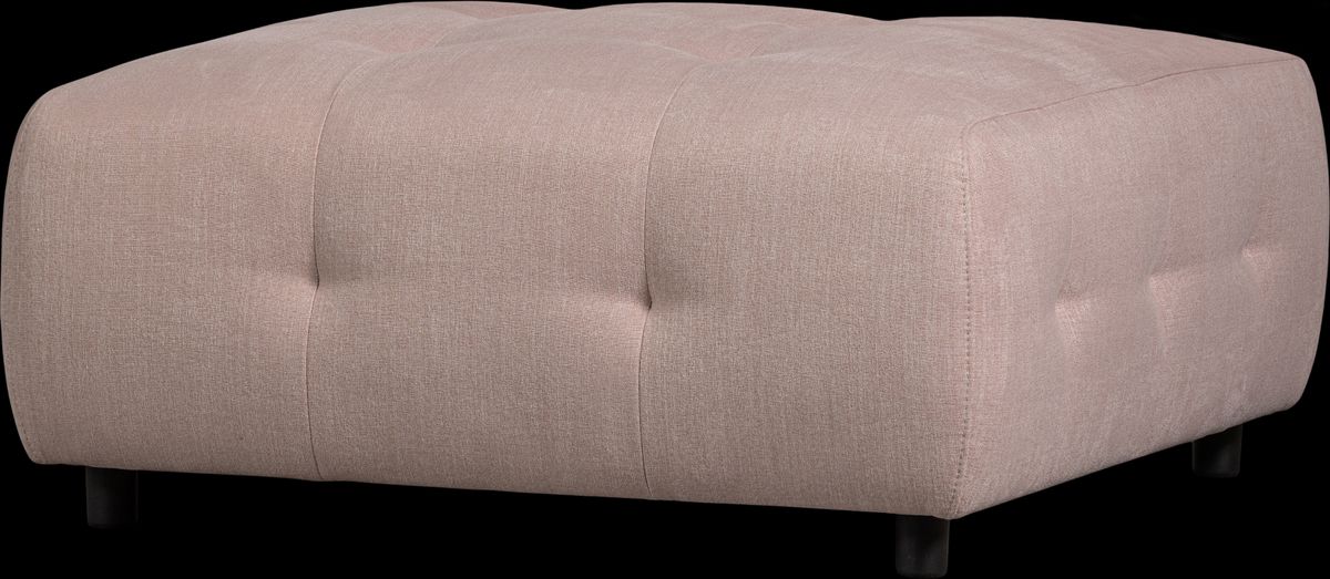 Louis Modulære sofa Skammel, fladvævet stof lyserød H43x90x90 cm