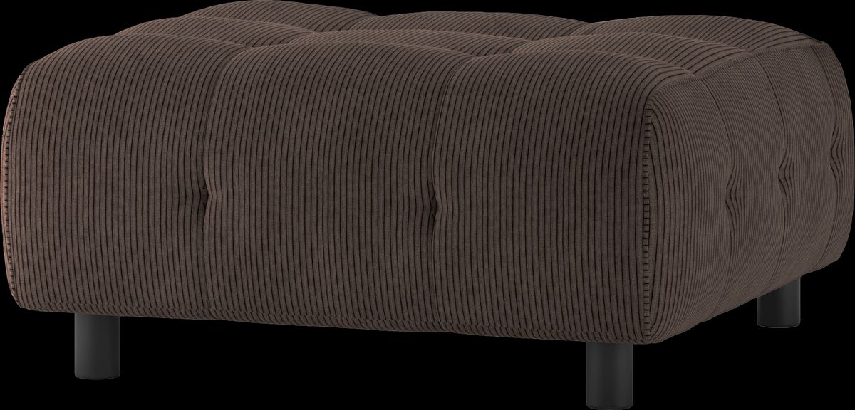 Louis Modulære sofa Skammel, fløjl kaffe H43x90x90 cm