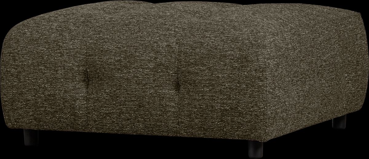 Louis Modulære sofa Skammel, grov melange lysegrøn H43x90x90 cm