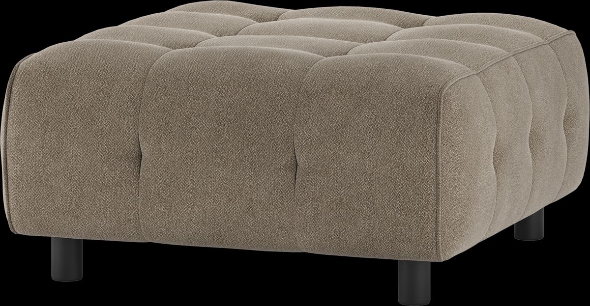 Louis Modulære sofa Skammel, vævet stof lysegrøn H43x90x90 cm