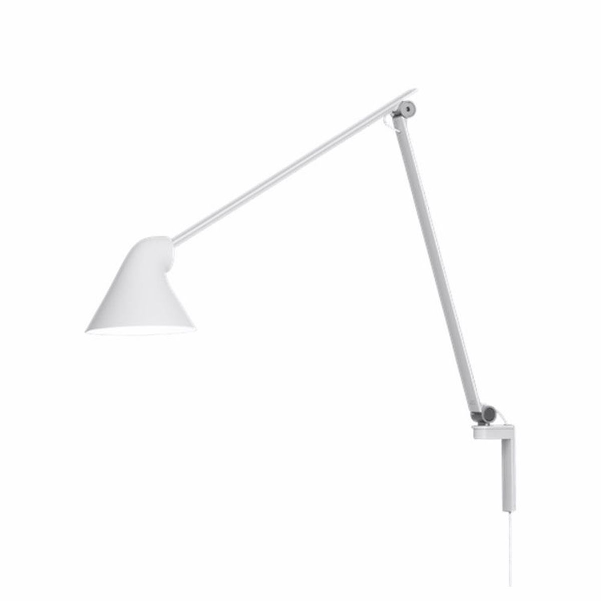 Louis Poulsen NJP Væglampe 10W LED 3000K Lang Arm White