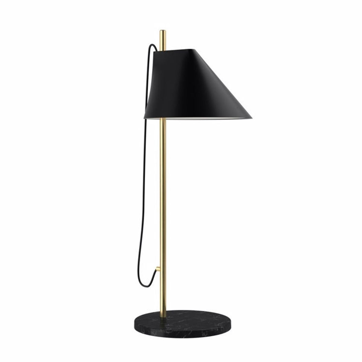 Louis Poulsen Yuh bordlampe Sort m/messing