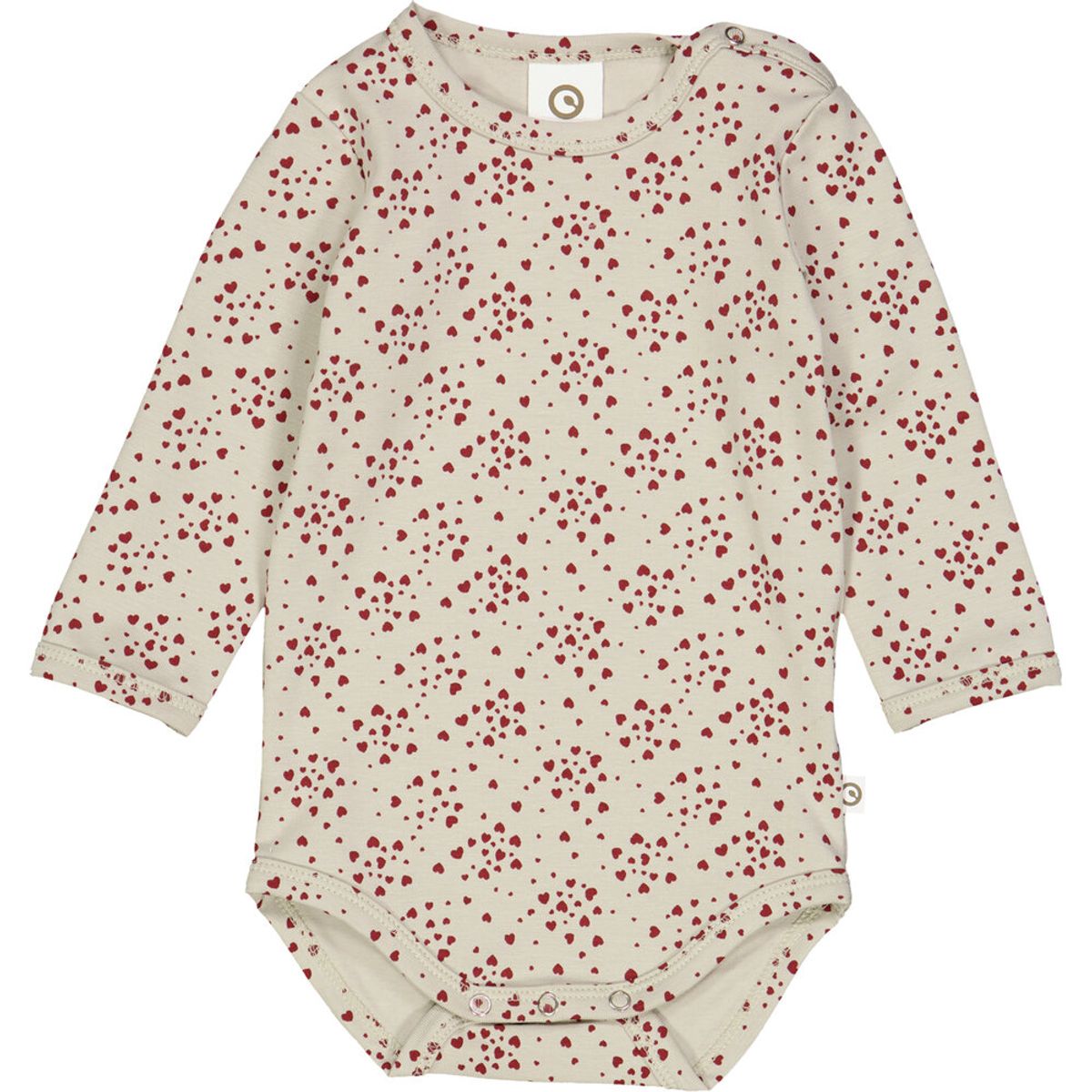 Love body med hjerte print - Soft green/ Cabernet - 56