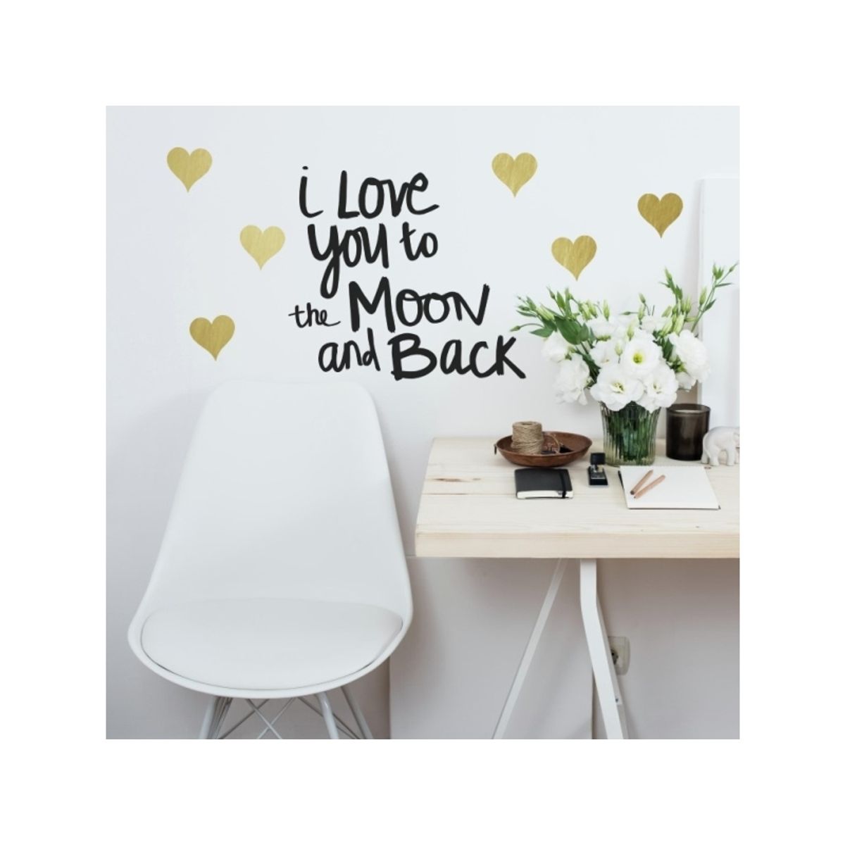 Love You To The Moon Wallstickers