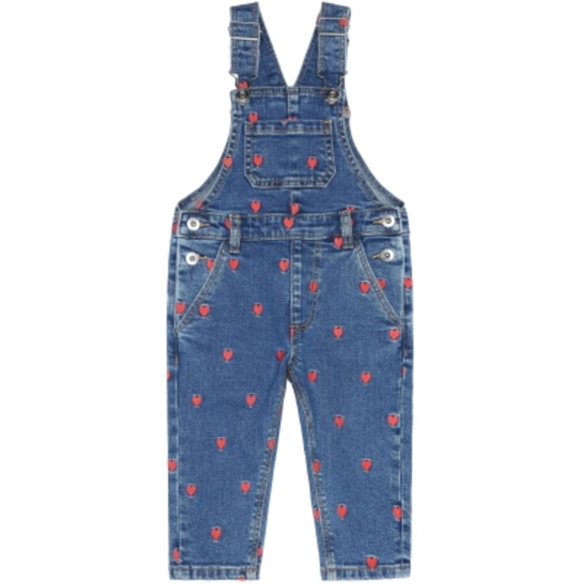 Lovia Denim overalls -MEDIUM BLUE DENIM WASH - 104