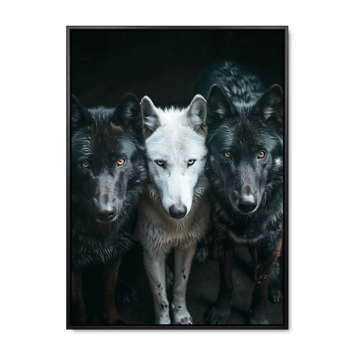 Loyal Pack - 100x140 cm. - Sort ramme