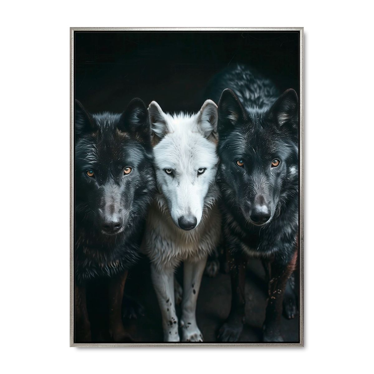 Loyal Pack - 100x140 cm. - Sølv ramme