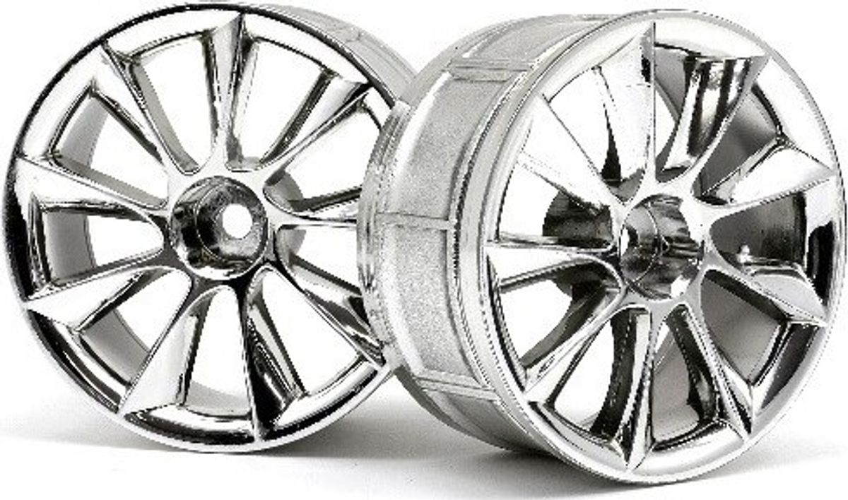 Lp29 Wheel Atg Rs8 Chrome (2pcs) - Hp33462 - Hpi Racing