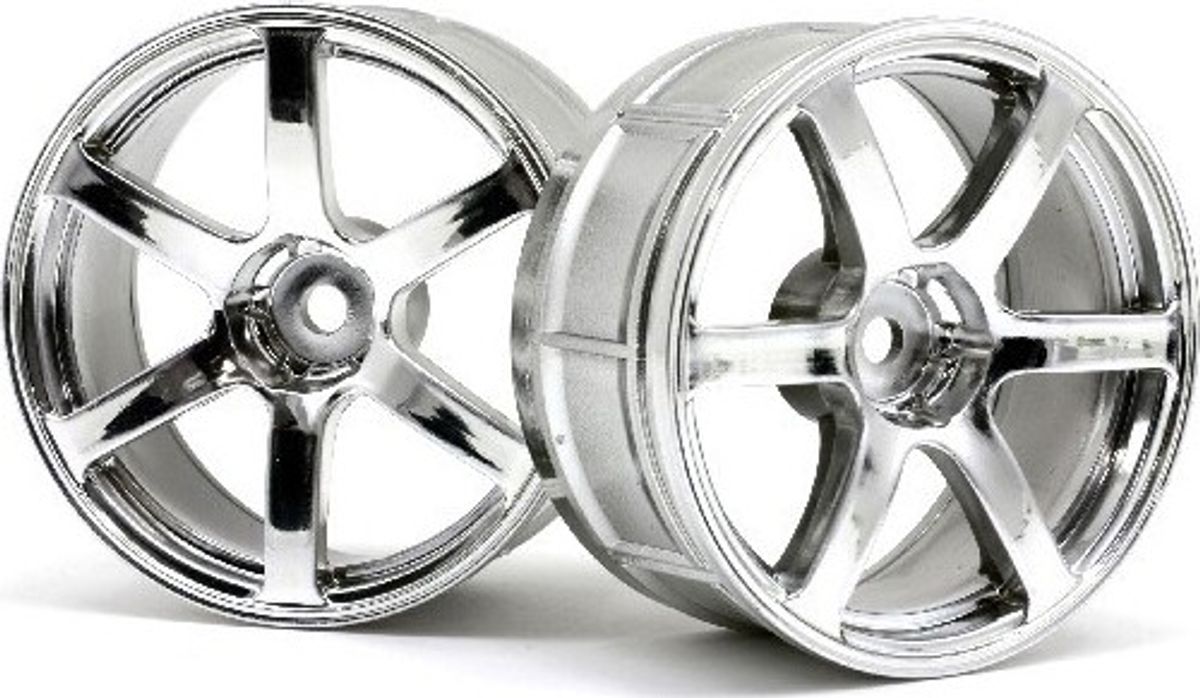 Lp29 Wheel Yokohama Avs Model T6 Chrome (2pcs) - Hp33465 - Hpi Racing