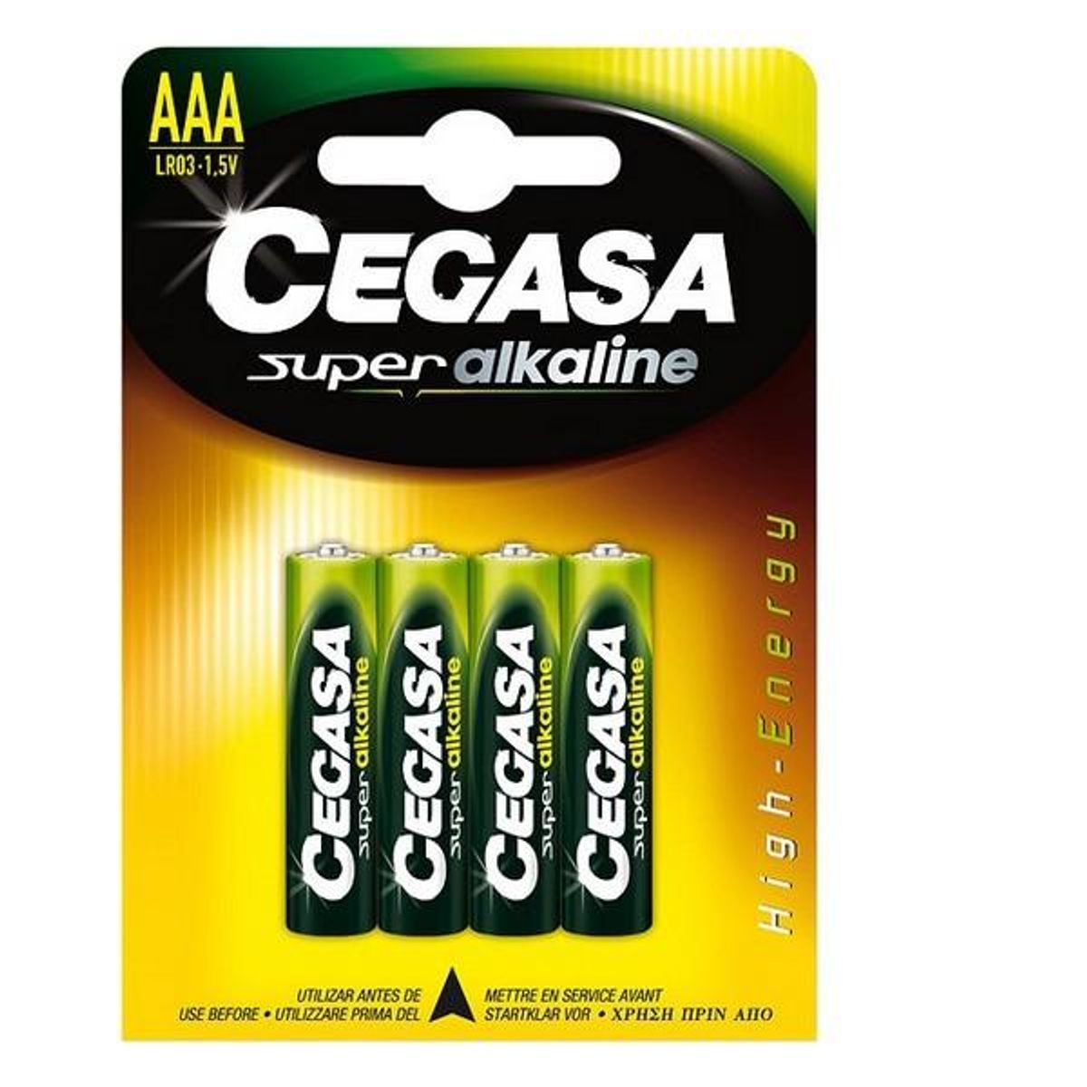 LR03 Alkalinebatterier Cegasa AAA 1,5V (4 uds)