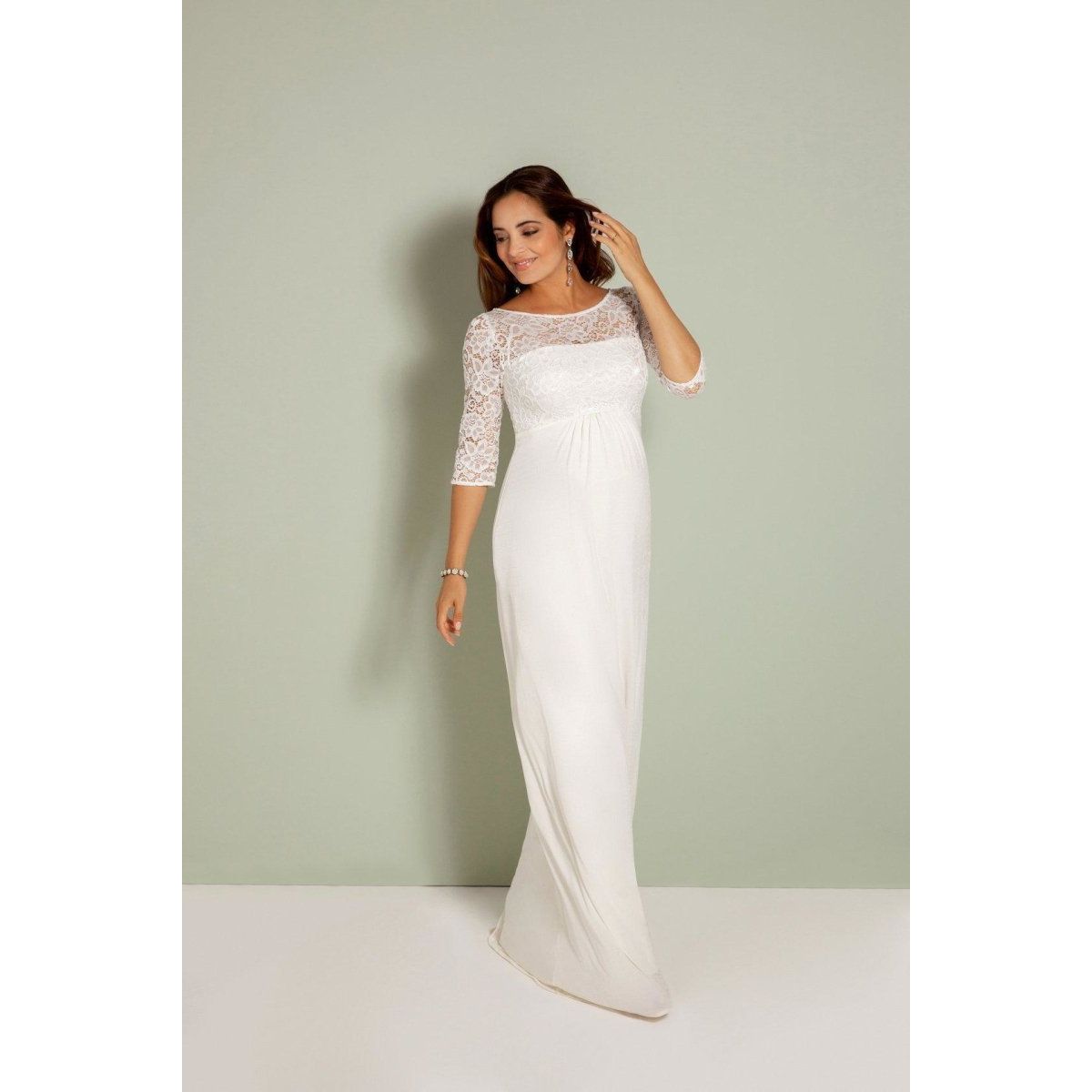 Lucia brudekjole til gravid fra Tiffany Rose (elfenbensfarvet) - Tiffany Rose - Wedding dress - Buump