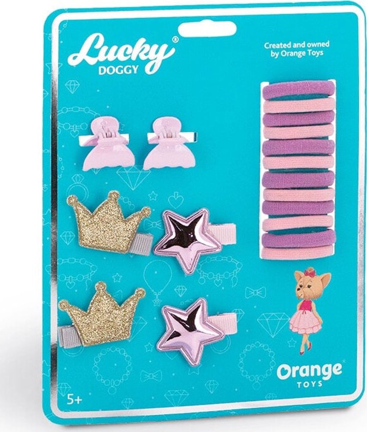 Lucky Doggy - Stars And Crown Hair Accessories - (ot-lda5010)