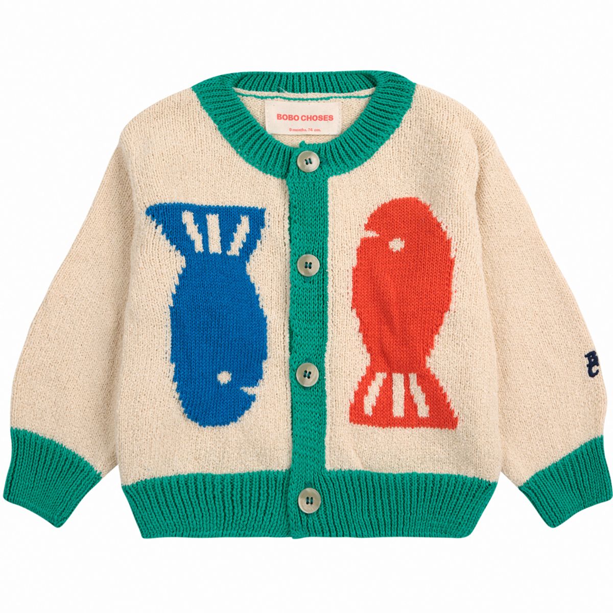 Lucky Fish cardigan (18 mdr/86 cm)