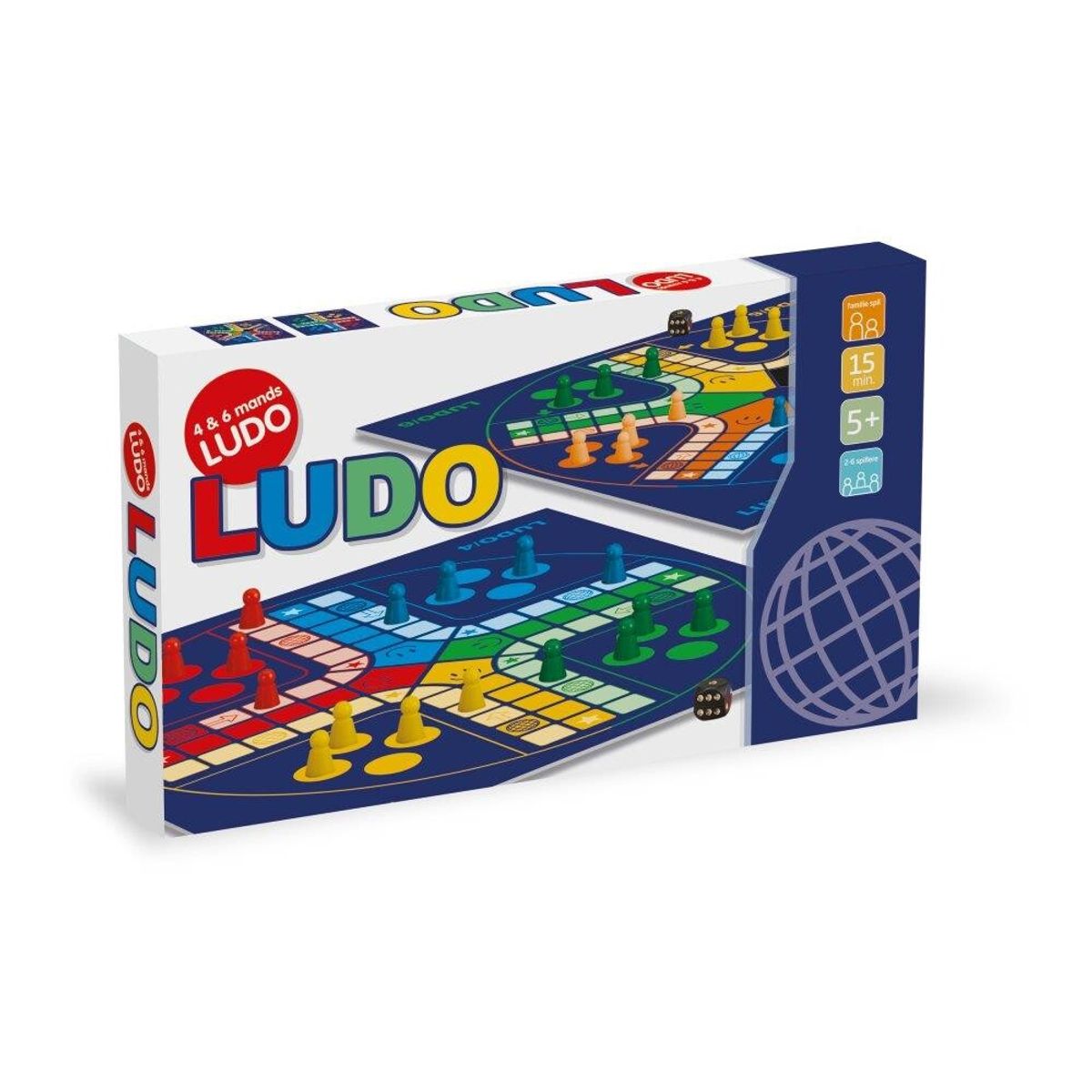 Ludo spil til 4 eller 6 personer