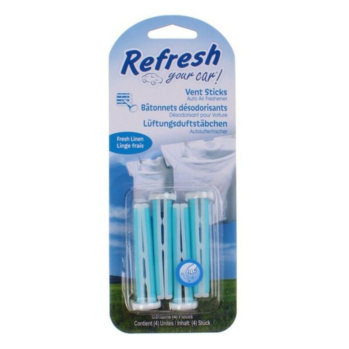 Luftfrisker til Bilen California Scents Vent Sticks Fresh Linen (2 uds)