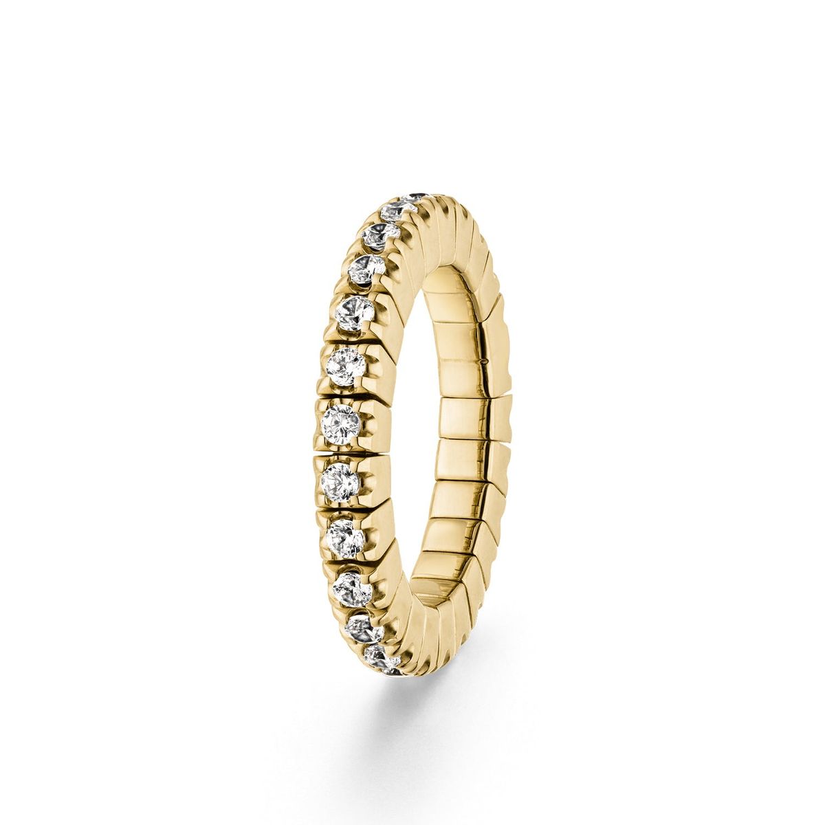 Luis & Freya - Dazzling Diamonds flex ring 1,9 ct. guld