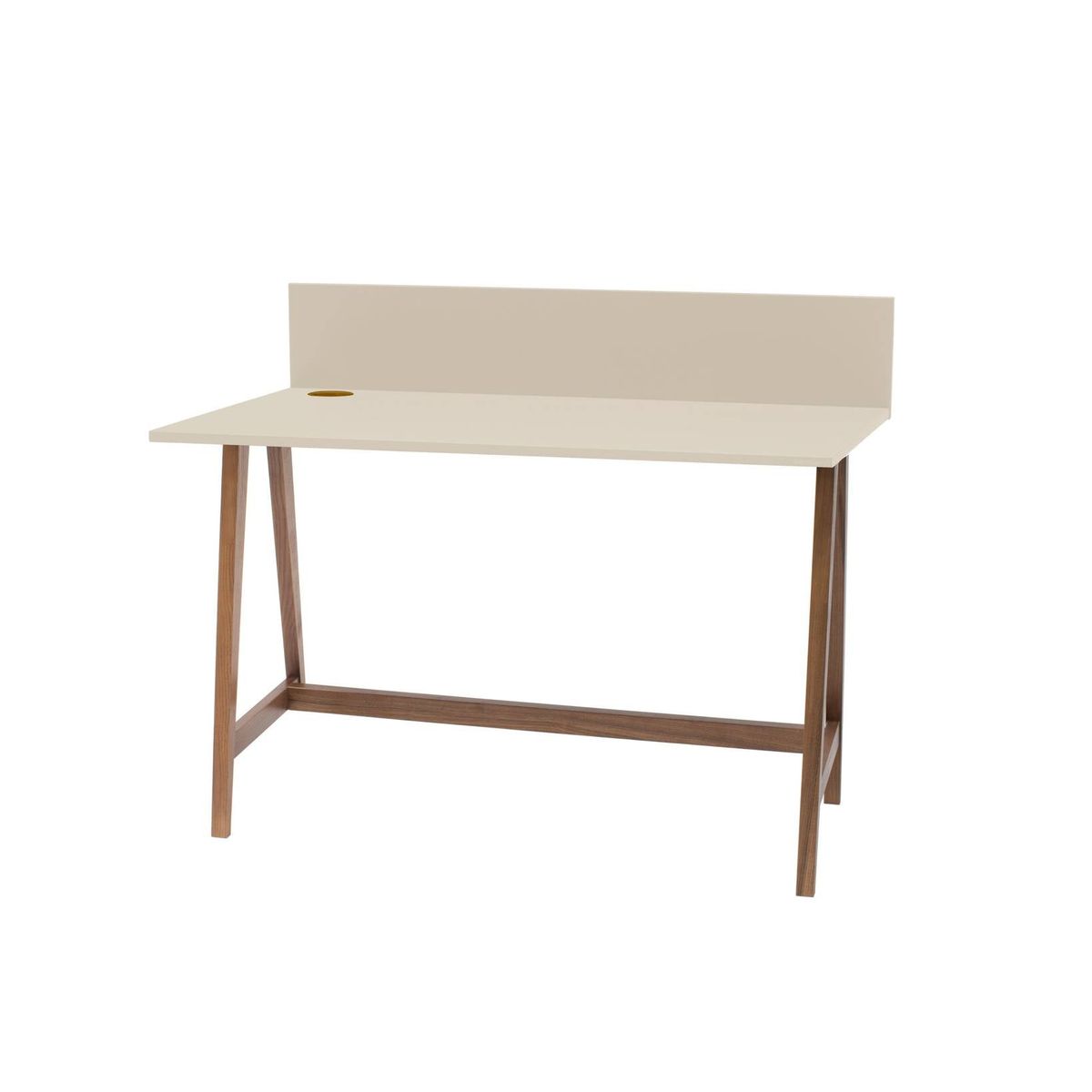 LUKA Skrivebord 110x50cm Brun Beige