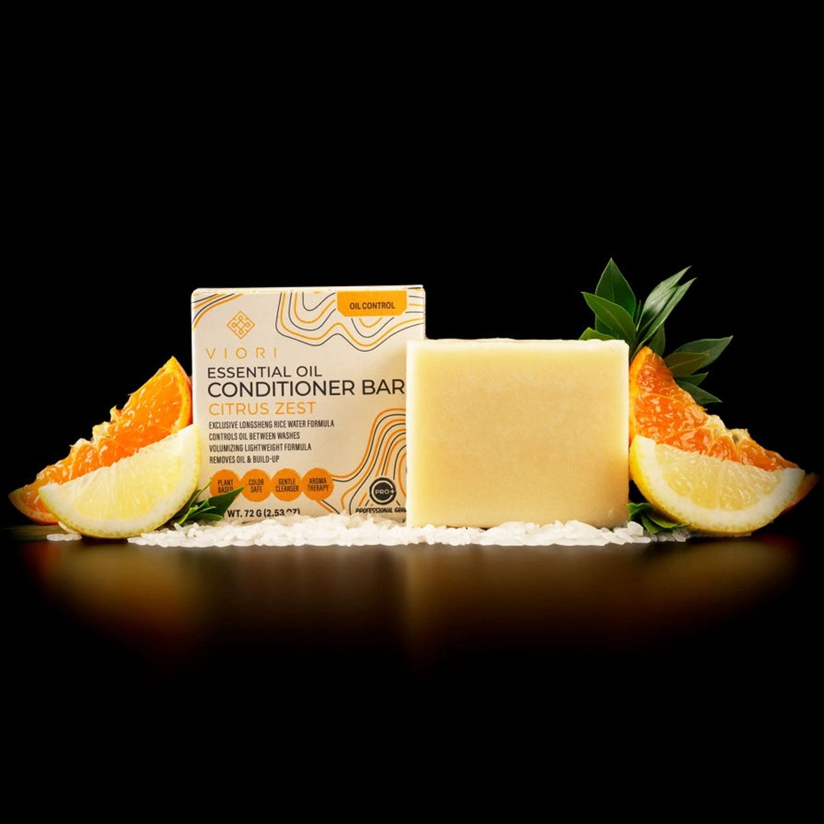 LUKSUS RIS PROTEIN BAR - BALSAM TIL FEDTET HÅR - CITRUS ZEST - - Viori Beauty - StudioBuus