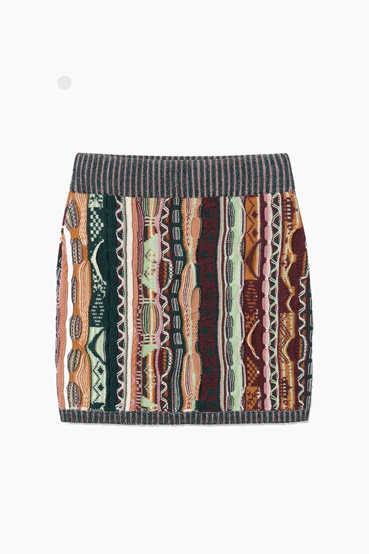 Lula Coogi Knit Skirt - Multicolor - Wood Wood - Mønstret XS