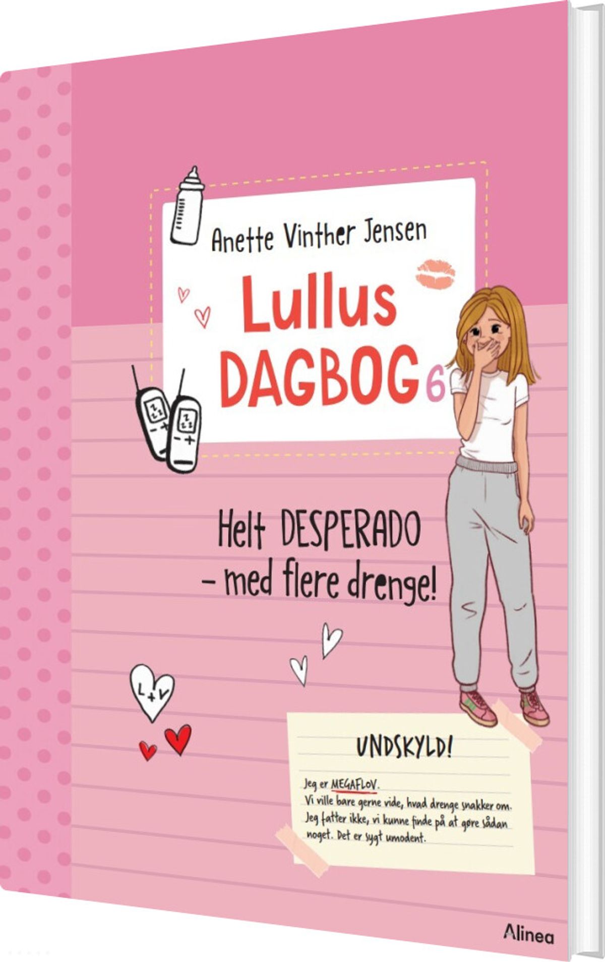 Lullus Dagbog 6 - Helt Desperado - Med Flere Drenge! - Anette Vinther Jensen - Bog