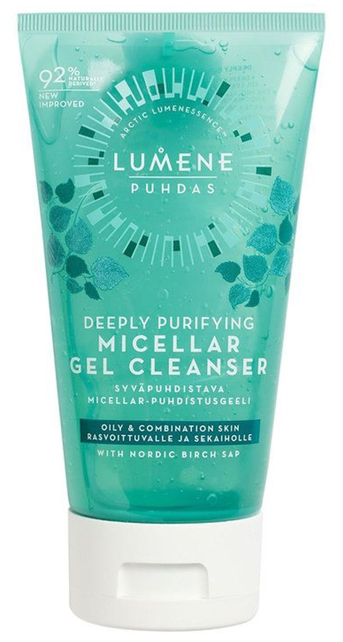 Lumene puhdas deeply purifying micellar gel cleanser 150ml